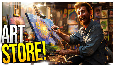 Creating Masterpieces and Selling Them For BIG MONEY // Art Shop Simulator
