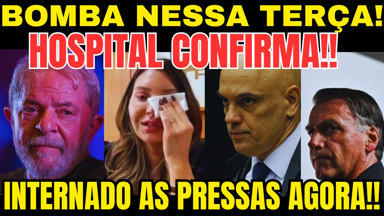 ACABA DE SER INTERNADO EM ESTADO GRAVE! LULA DA SILVA RECEBE A PIOR NOTÍCIA!! GLOBO ENVOLVIDA!!