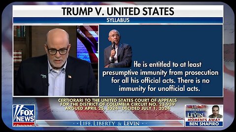 How SCOTUS ruled Obama has no immunity for his Russia Hoax - July 27, 2025