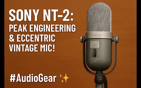🎙️ Sony NT-2: The Vintage Mic That Redefined Audio Engineering! 🎛️✨ #AudioGear