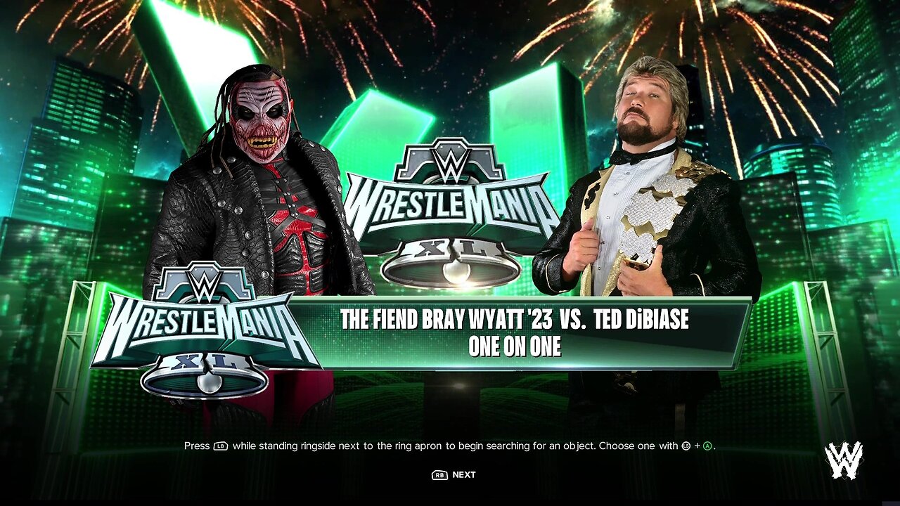 WWE 2k24 The Fiend Bray Wyatt vs Ted Dibiase