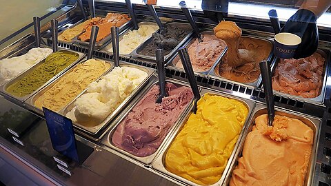 Taste of Heaven!! Traditional Italian gelato handcrafted by a Michelin chef / Korean street food