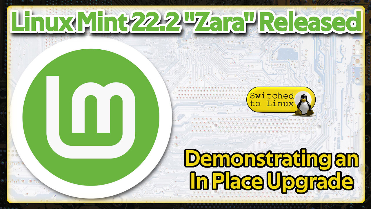Linux Mint 22.2 In Place Upgrade