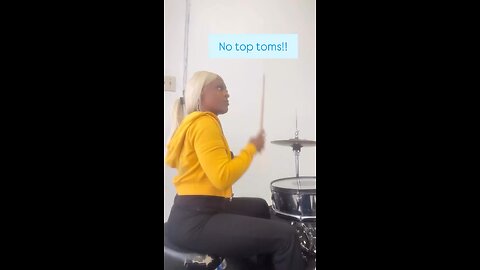 Ja Alaskia 💙🥁🔥🔥 on drums #playitgirl #offeringmusic