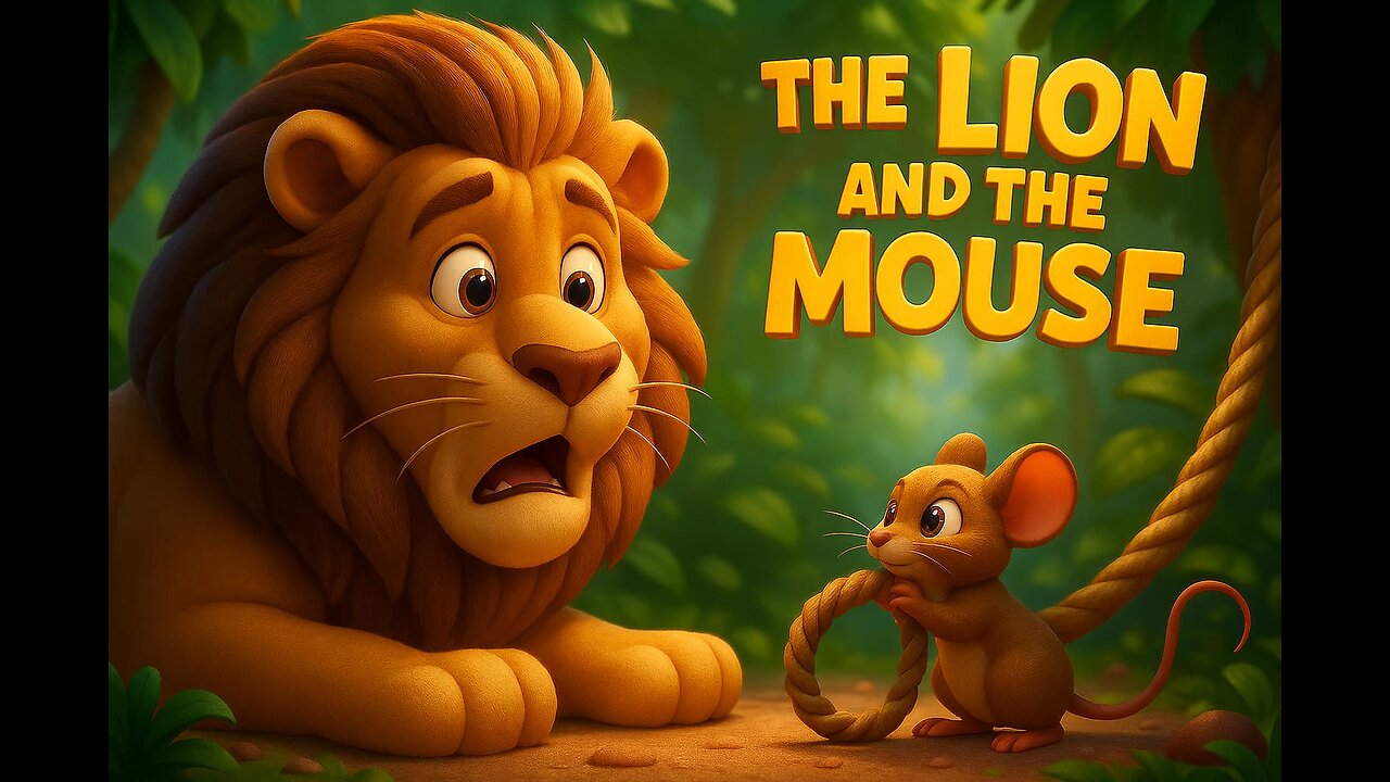The Lion and the Mouse | Moral Story for Kids | ToonyWorldAi