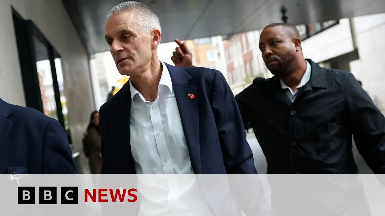Outgoing BBC director general says he's 'proud' of fellow journalists | BBC News