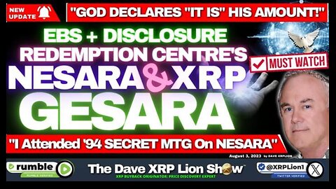 NEW DAVE XRP LION - GOD CREATED IT ALL, TO END EVIL! - (MUST WATCH) TRUMP NEWS