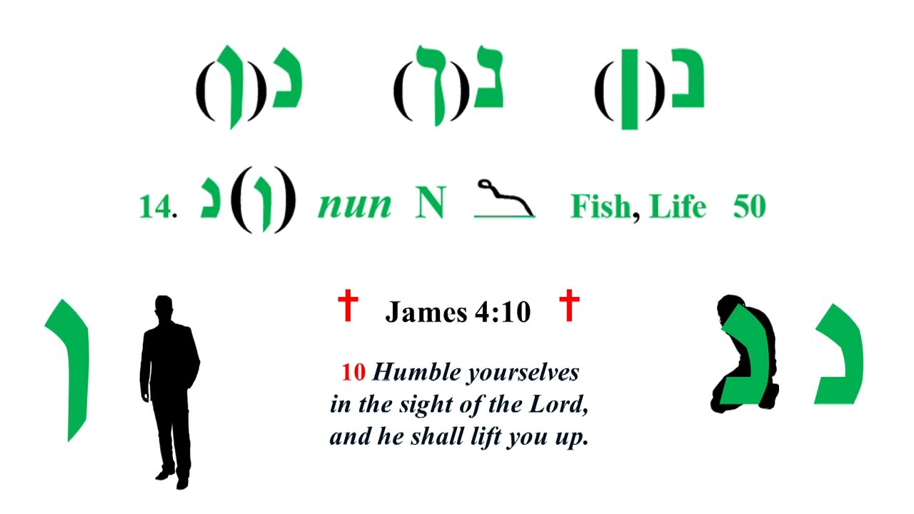 Nun - 50 Hebrew Alphabet by John Kostic part 2