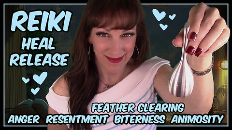 ASMR Reiki✨Healing Anger Resentment Hostility Animosity😡Feather Cleansing Toxic Energy🤢