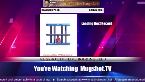 Mugshot TV - Live Arrest Booking Video Stream