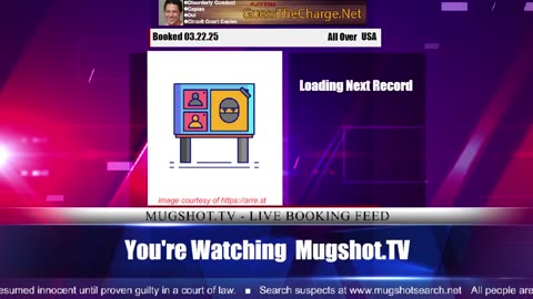 Mugshot TV - Live Arrest Booking Video Stream