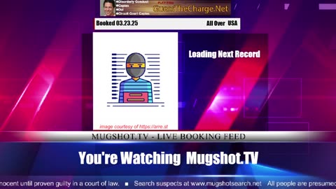 Mugshot TV - Live Arrest Booking Video Stream