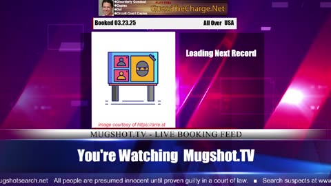 Mugshot TV - Live Arrest Booking Video Stream