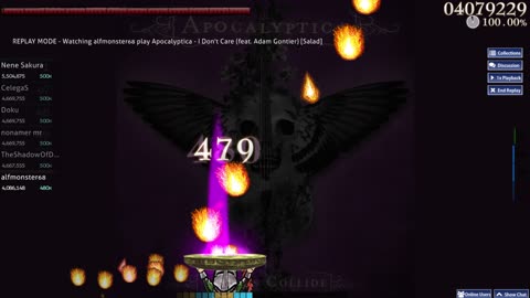 Osu: Apocalyptica - I Don't Care (feat. Adam Gontier) [Salad] (SS)