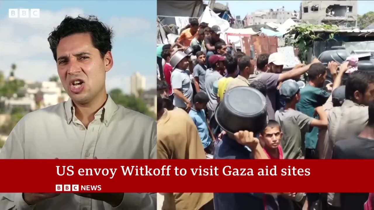 Gaza aid sites to be visited by US envoy Steve Witkoff | BBC News