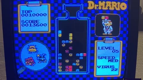 Dr. Mario NES Gameplay Part 2 - CRT Gaming