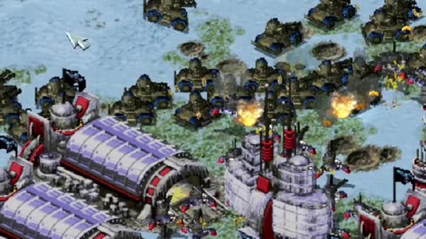 CATCHING MASSIVE ROBOT ARMY OUT OF POSITION - Red Alert 2: Yuri's Revenge