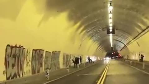 24 hours after maintenance crews painted a huge tunnel in LA worthless niggers tag it all