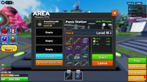 Roblox: Zombie Hunter Panic Station Hard Gameplay