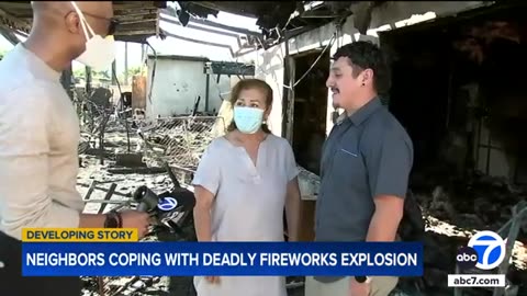 New video shows the moment illegal fireworks ignited in deadly explosion