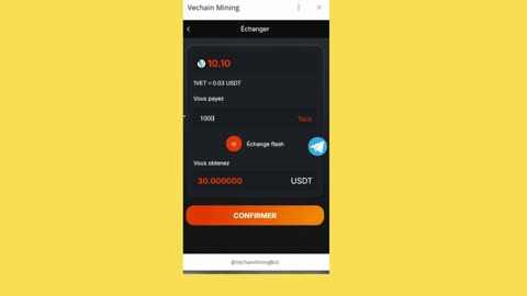 BIG MINING MINI APP BOT TELEGRAM VECHAIN