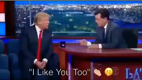 2015 episode of Stephen Colbert featuring Donald Trump (REPOSTED BY PRESIDENT TRUMP)