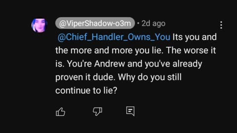 Chief Handler is NOT Andrew mellgren. Facts💯