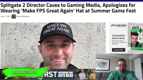 Splitgate 2 Director Apologizes To Gaming Media For Wearing A Hat That Has A Similar Meme