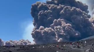 Mount Etna in Italy suddenly erupts out of nowhere
