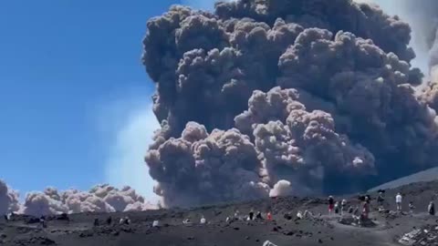 Mount Etna in Italy suddenly erupts out of nowhere