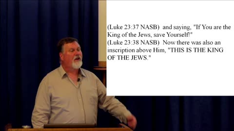Luke 23 The disgusting sour wine on a sponge offered to Him, was NOT from compassion. 2017
