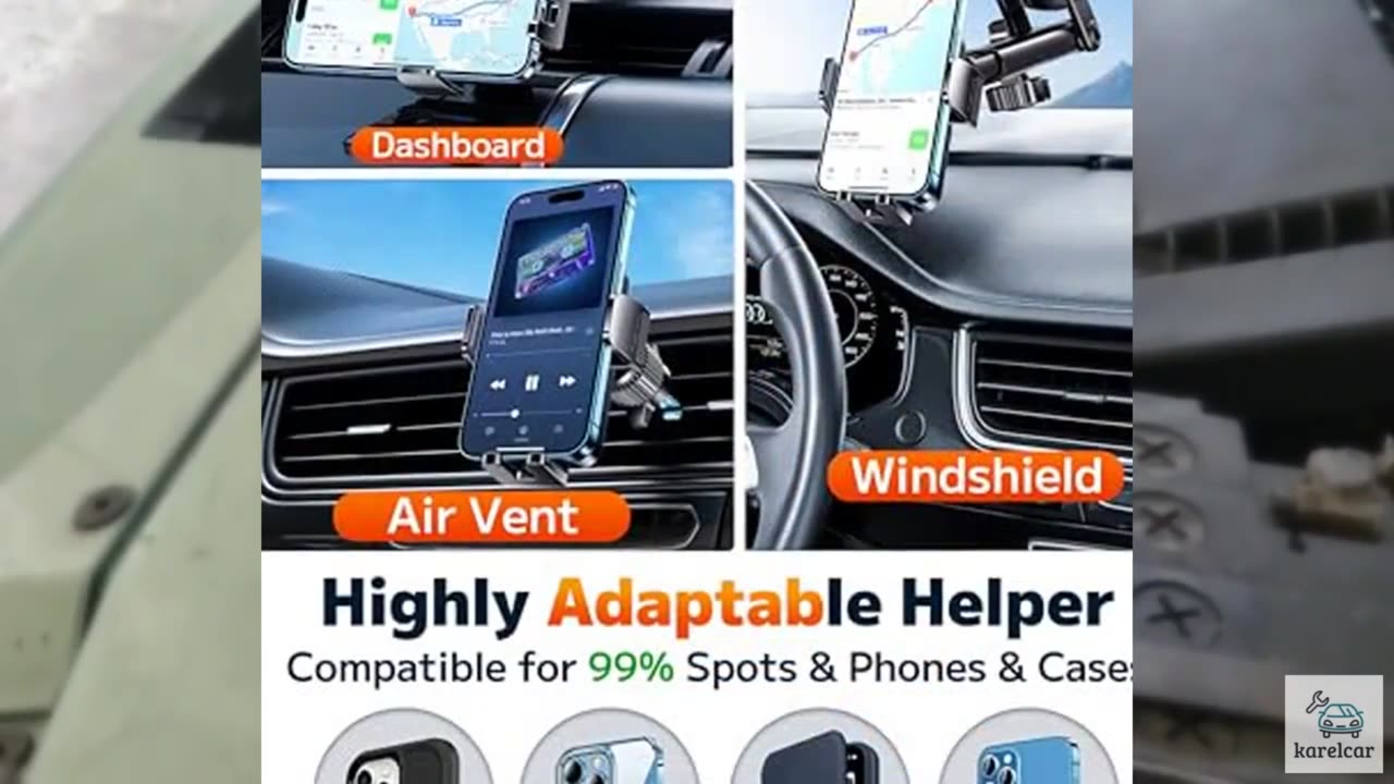 Qifutan Dash Mounted Holders Phone Holders for Your Car Phone Mount for Car Wind