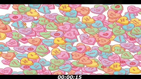 Hidden I love you puzzle: Can you find the hidden I love you? Many people get this