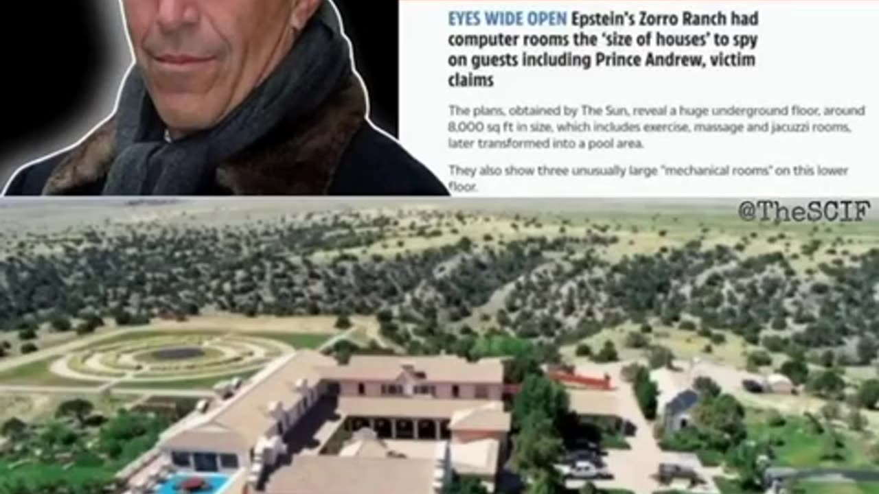 Laboratorio sotterraneo di Epstein ZORRO RANCH in New Mexico