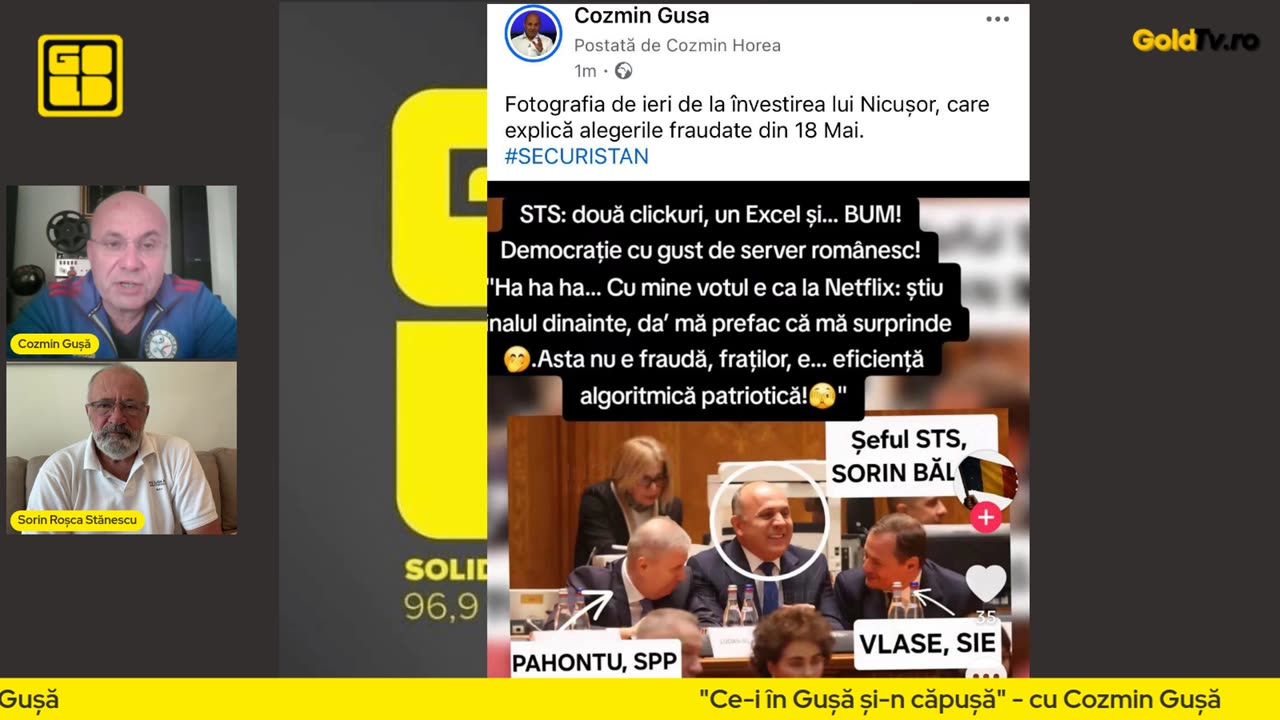 27.05.2025 - ”Ce-i în Gușă, și-n căpușă” - cu Cozmin Gușă
