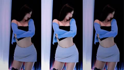 K-Style Seduction | Black Stockings & Tight Skirt Dance