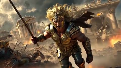 Lucha entre Aqulies y Pentesilea en La Guerra de Troya