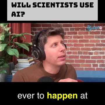 Will scientists use AI? #openai #ai #samaltman #trendingpods