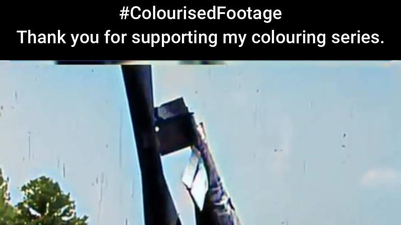 The Silent Threat Girl Examines Unexploded V1 Rocket #ColourisedHistory
