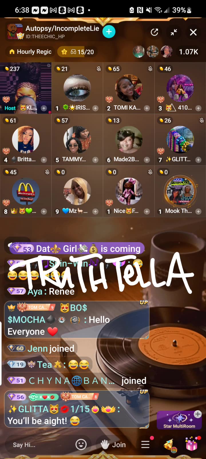 KLASICKARMA PANEL, TAMMY PEAY, QUEEN TOMIKAY 410DUFFLE, BRITTANY & MORE