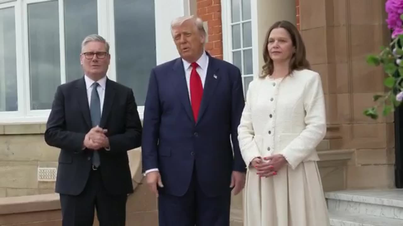 Trump holds bilateral meeting with UK PM Keir Starmer in Scotland