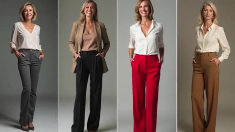 Comfortable and Flattering Pants for Women in Their 50s & 60s Stylish Pants for women