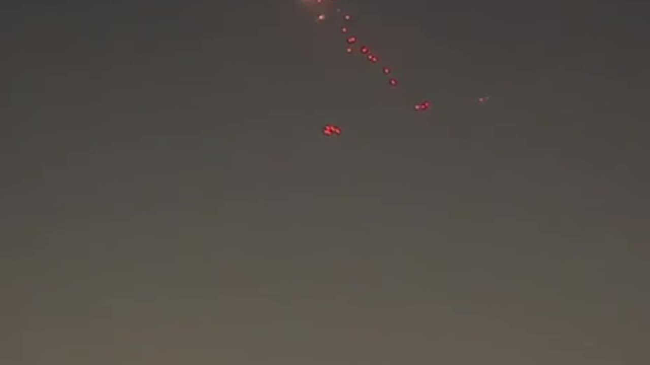 The skies of Baharestan county near Tehran