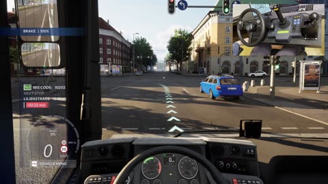 City Transport Simulator - Line 102 | First day as a European bus driver | Wheel cam