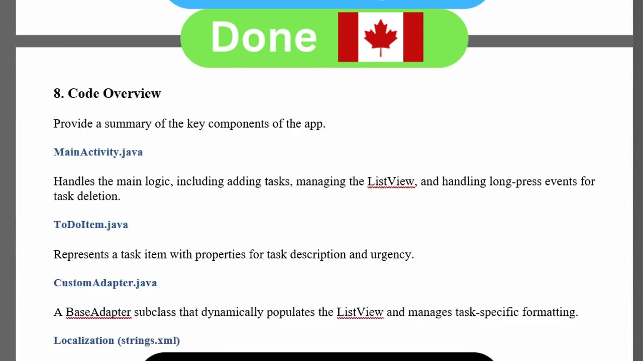Client Work (Report) | CST2335 Lab 4 Mobile Graphical Interface Programming | Algonquin College