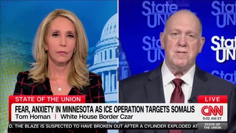 Tom Homan on Minnesota: "There's a large illegal community there…If you're a US citizen,