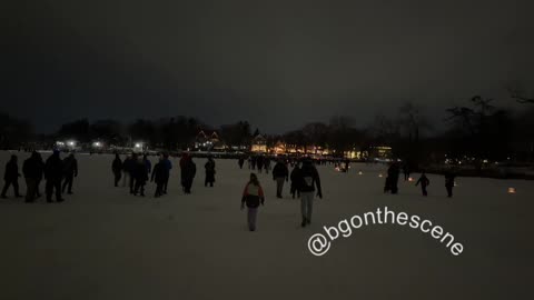 LIVE: “Luminary Loppet” on Lake of the Isles in Minneapolis