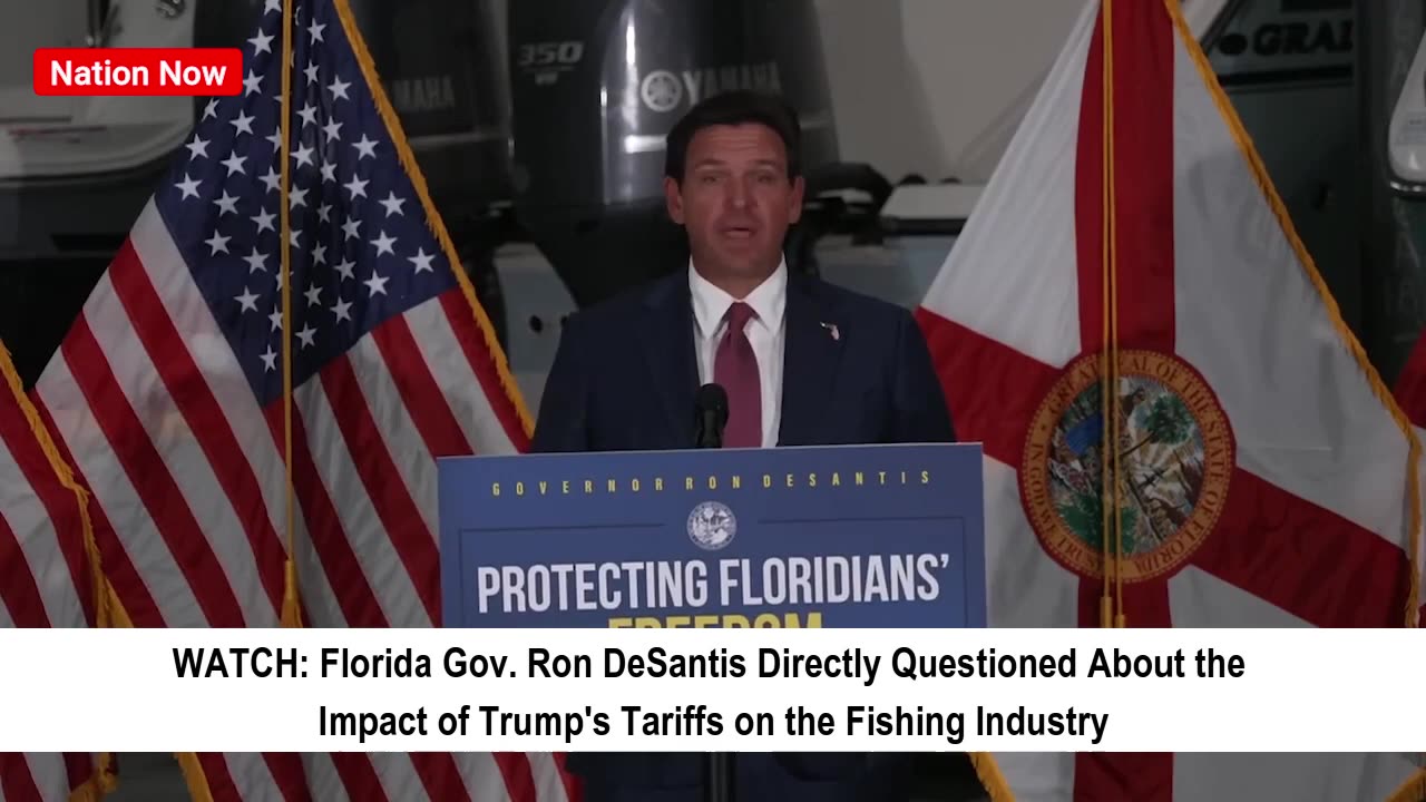 DeSantis Asked About Trump's Tariffs Impact on Fishing Industry