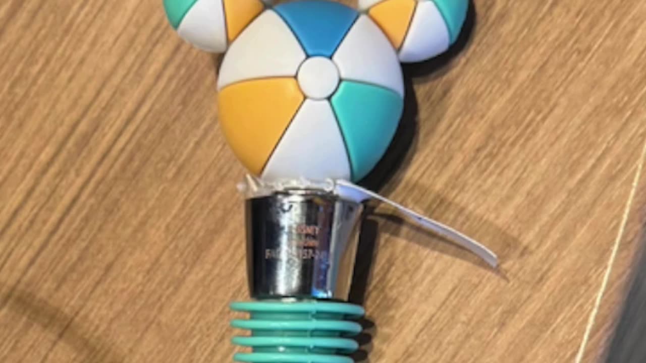 Disney Parks Mickey Mouse Beach Ball Bottle Stopper #shorts