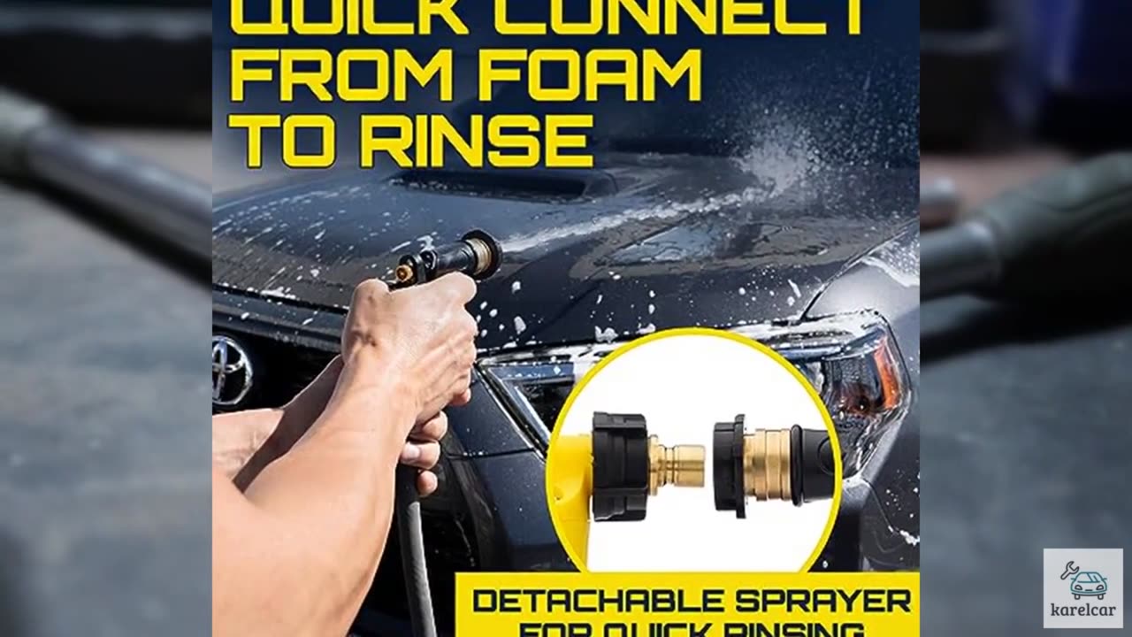 Foam King Car Wash Foam Gun, Foam Cannon for Hose Garden - The King of Suds - Ul